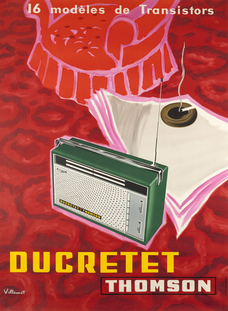 Ducretet Thomson by Bernard Villemot