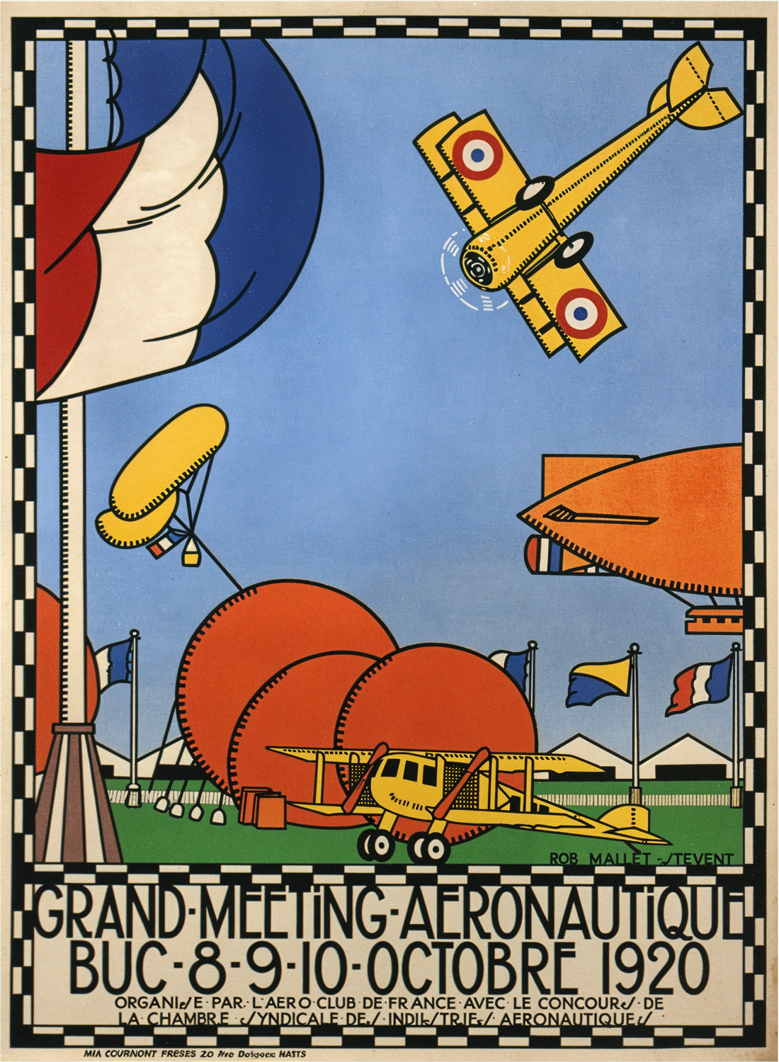 Vintage Aeroplane Poster