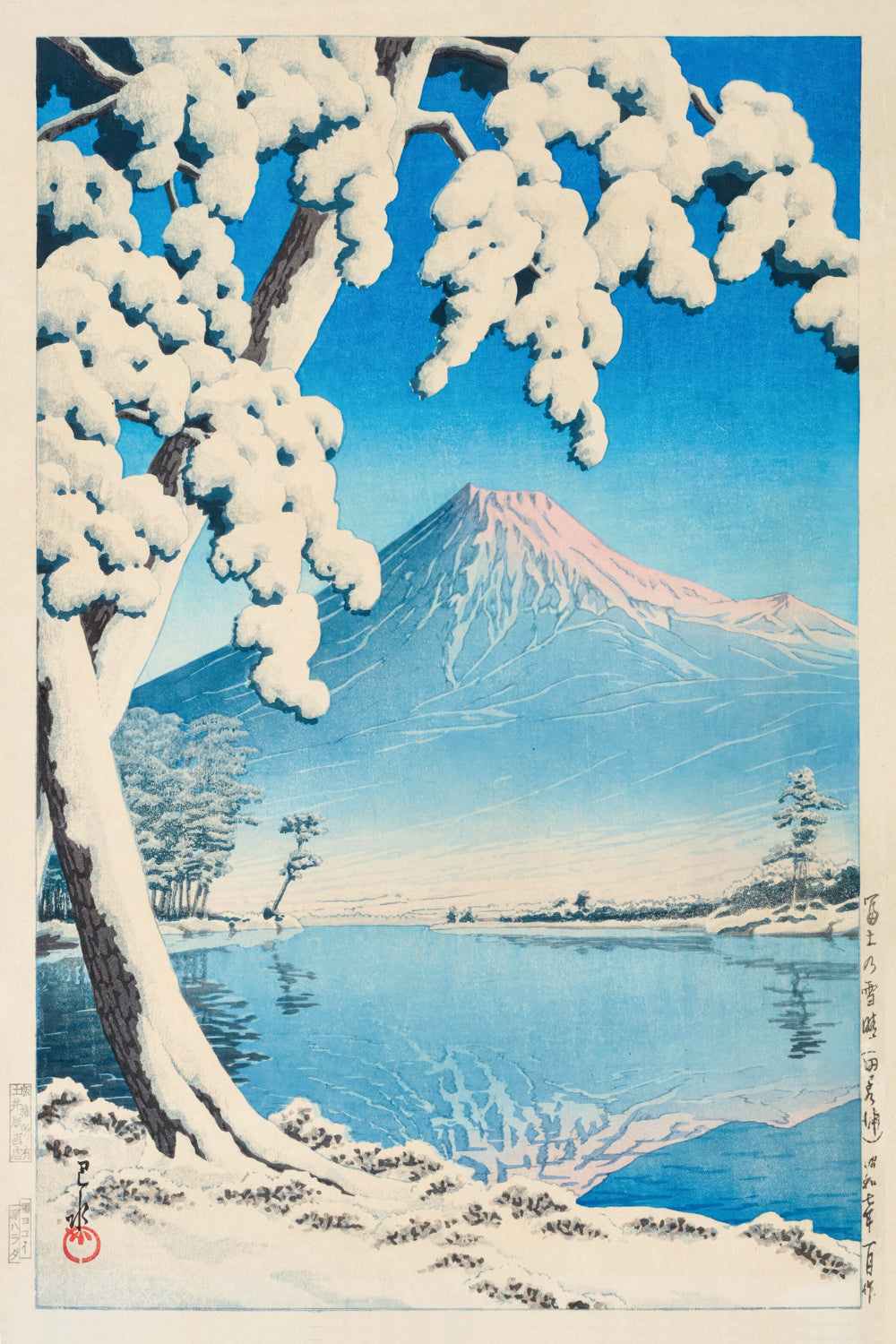 Shin-Hanga — Mount Fuji in Snow