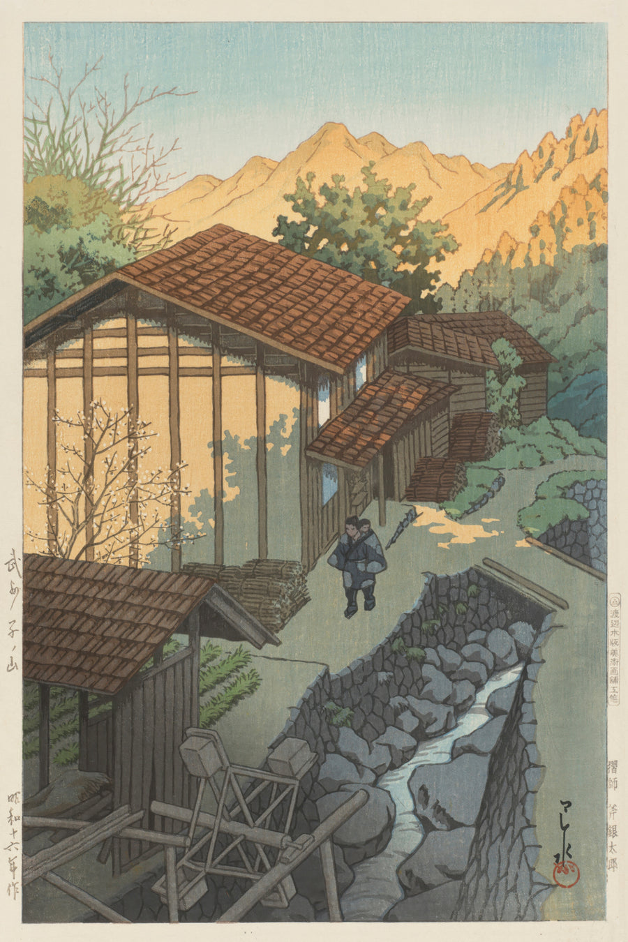 Shin-Hanga styled Peasants