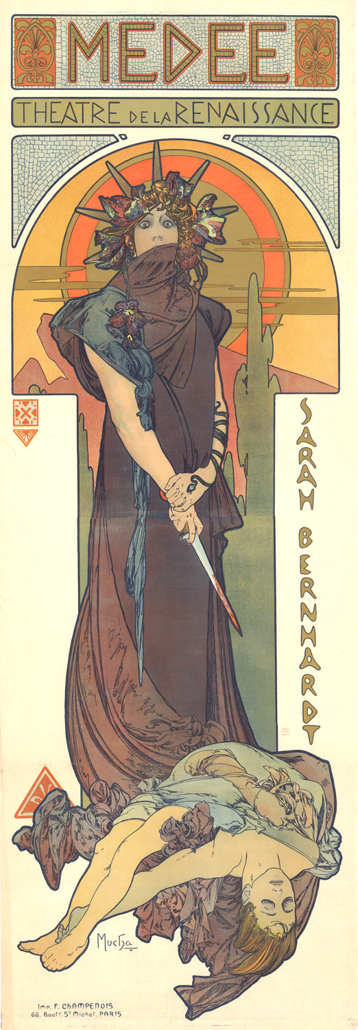 Médée — Mucha for Sarah Bernhardt