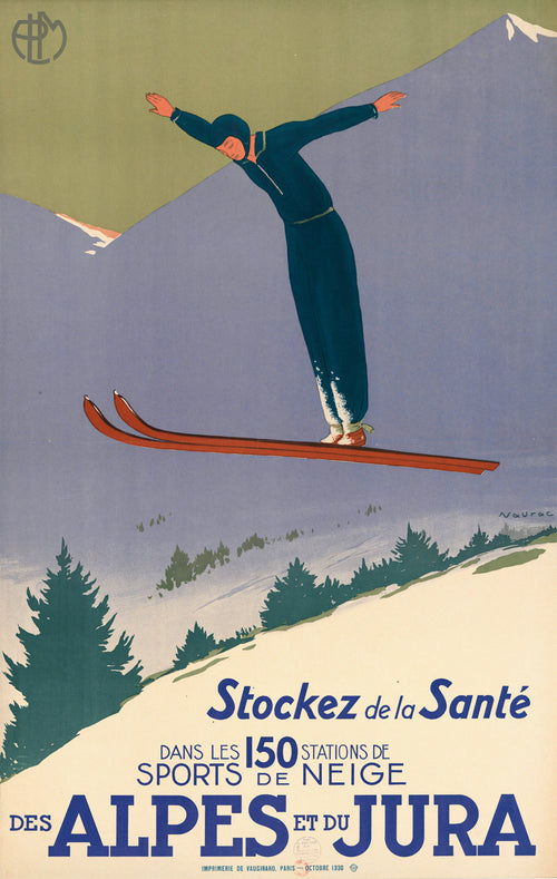 Alpes & Jura — Ski Jump Poster