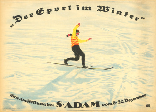 Vintage Ski Poster — Horizontal