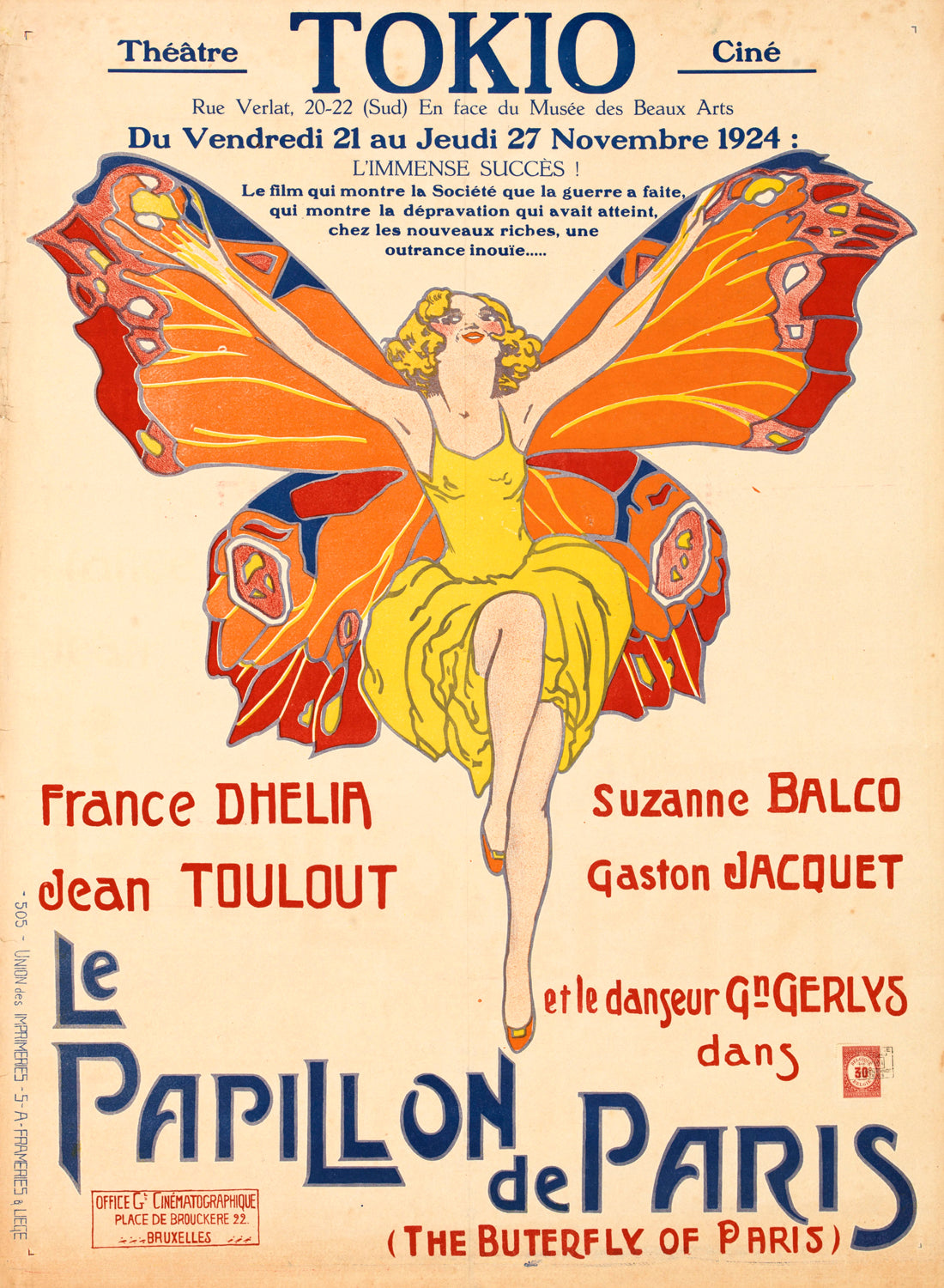 Tokio — Butterfly Poster