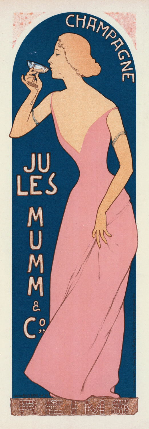 Champagne Jules Mumm — Art Nouveau Panel