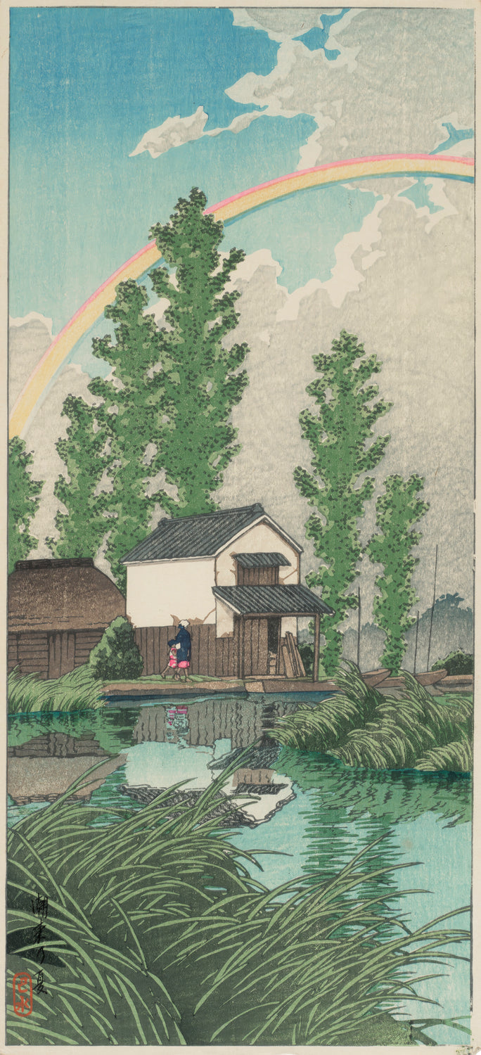 Shin-Hanga styled Rainbow Harmony